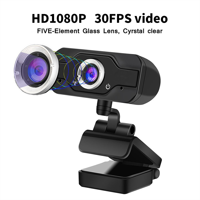 HD 1080P Webcam PC Laptop Web Camera,110 176; Wide-Angle met USB2.0Video Recorder Live Broadcast Camera Build-in Microfoon